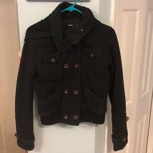 Jacket with removable hood